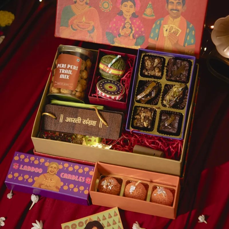 Buy Diwali Indulgence Gift Box in bulk for Corporate Gifting | Corporate Gyft