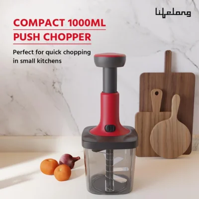 Buy Lifelong 3-in-1 Push Chopper - 1000ml in bulk for Corporate Gifting | Corporate Gyft