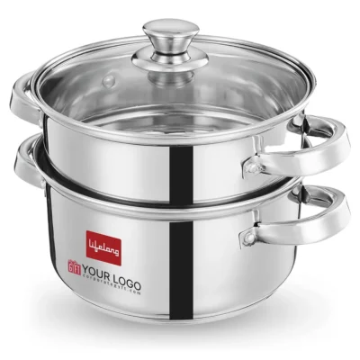 Buy Lifelong 2-Tier Stainless Steel Steamer in bulk for Corporate Gifting | Corporate Gyft