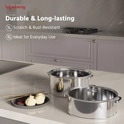 Buy Lifelong 2-Tier Stainless Steel Steamer in bulk for Corporate Gifting | Corporate Gyft