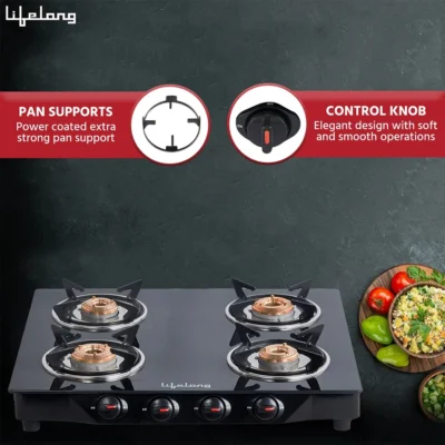 Buy Lifelong GlassTop – 4 Burners in bulk for Corporate Gifting | Corporate Gyft