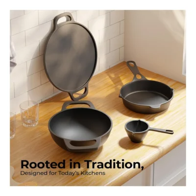 Buy Lifelong Cast Iron Cookware Set – 4 Pieces in bulk for Corporate Gifting | Corporate Gyft