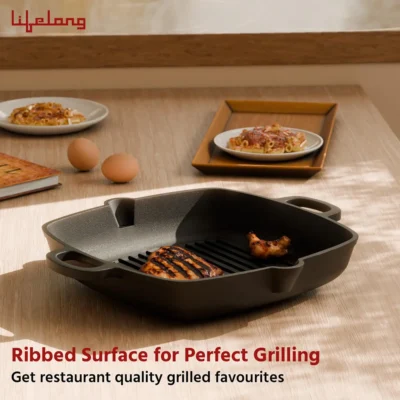 Buy Lifelong Grill Pan with Wooden Spatula in bulk for Corporate Gifting | Corporate Gyft