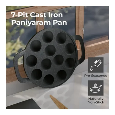 Buy Lifelong Cast Iron Paniyaram Pan in bulk for Corporate Gifting | Corporate Gyft