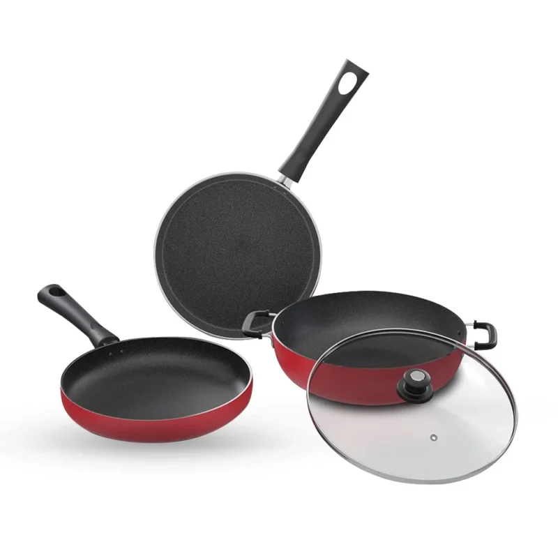 Buy Lifelong Aluminium Cookware Set of 3 in bulk for Corporate Gifting | Corporate Gyft