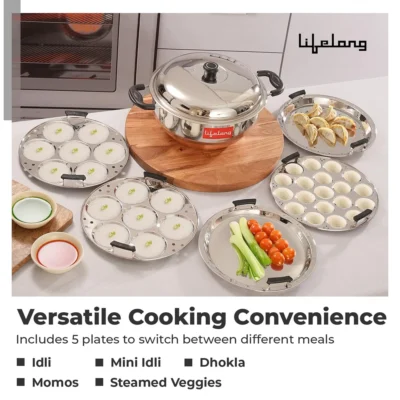 Buy Lifelong Multi Kadai Steamer Set in bulk for Corporate Gifting | Corporate Gyft