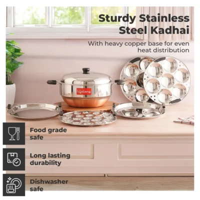 Buy Lifelong Multi Kadai Steamer Set in bulk for Corporate Gifting | Corporate Gyft