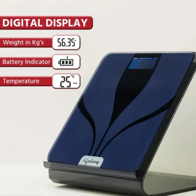 Buy Lifelong Digital Glass Weighing Scale - Navy Blue in bulk for Corporate Gifting | Corporate Gyft