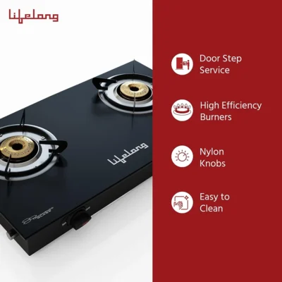Buy Lifelong ToughGlass - 2 Burner in bulk for Corporate Gifting | Corporate Gyft