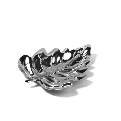 Buy Silver Leaf Charm Bowl in bulk for Corporate Gifting | Corporate Gyft