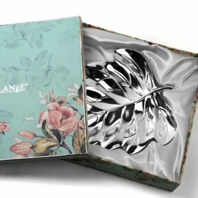 Buy Silver Leaf Charm Bowl in bulk for Corporate Gifting | Corporate Gyft