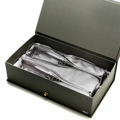 Buy Crystal Embedded Silver Wine Glasses in bulk for Corporate Gifting | Corporate Gyft