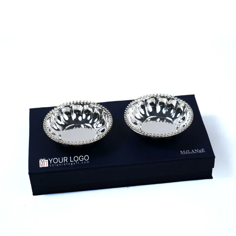 Buy Crystal Fluted Bowl - Set of 2 in bulk for Corporate Gifting | Corporate Gyft