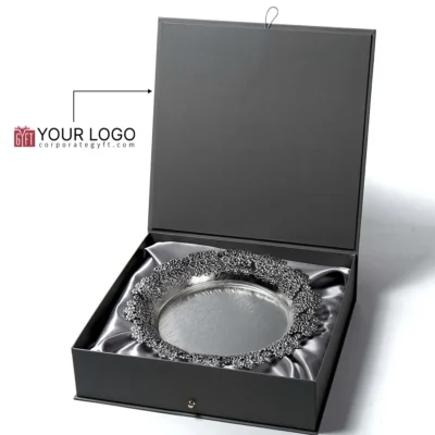 Buy Floral Grace Silver Tray in bulk for Corporate Gifting | Corporate Gyft