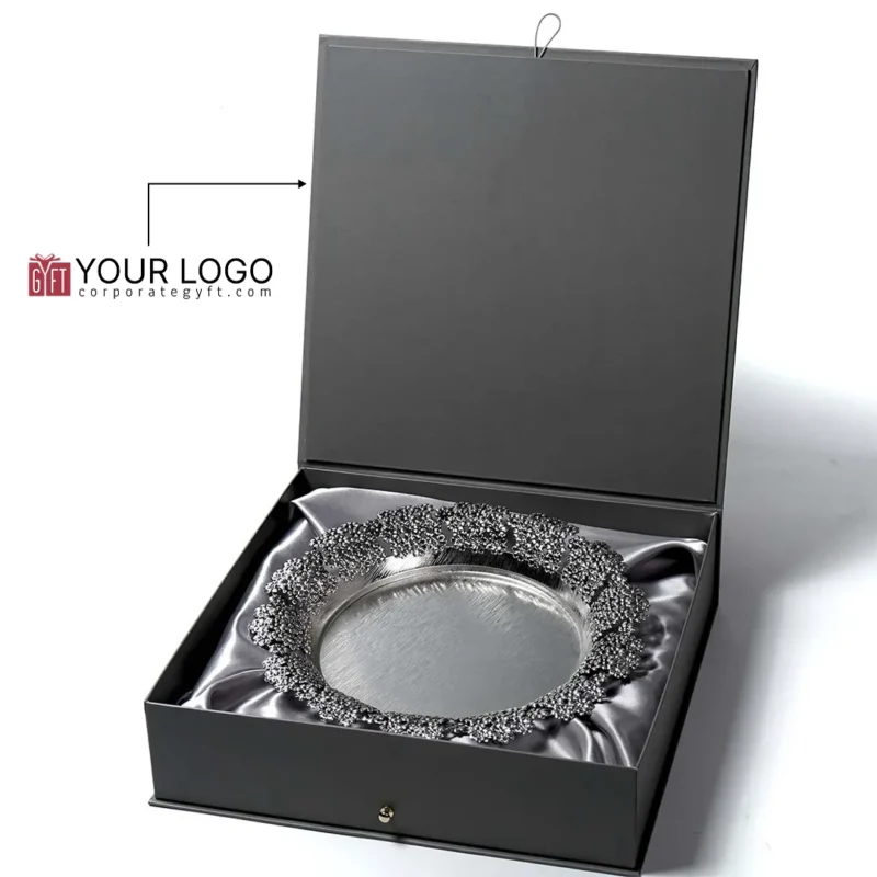 Buy Floral Grace Silver Tray in bulk for Corporate Gifting | Corporate Gyft