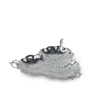Buy Floral Design 3-in-1 Silver Bowl in bulk for Corporate Gifting | Corporate Gyft