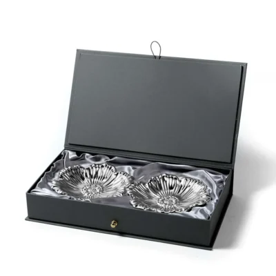 Buy Floral Accent Silver Bowls in bulk for Corporate Gifting | Corporate Gyft