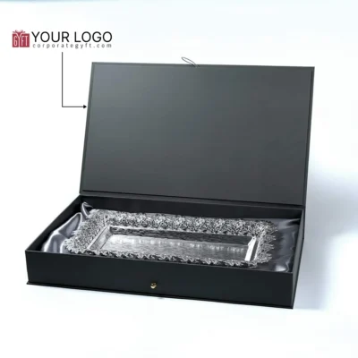 Buy Grape Leaf Cutwork Silver Tray in bulk for Corporate Gifting | Corporate Gyft