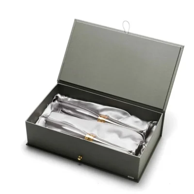 Buy Gold and Silver Elegance Wine Glasses in bulk for Corporate Gifting | Corporate Gyft