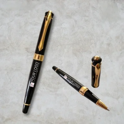 Buy Black Executive Metal Pen in bulk for Corporate Gifting | Corporate Gyft