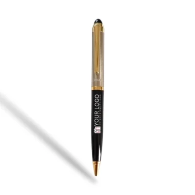 Buy Silver-Black Executive Metal Pen in bulk for Corporate Gifting | Corporate Gyft