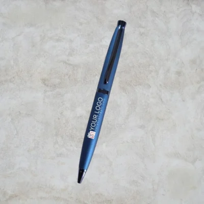 Buy Metallic Blue Executive Metal Pen in bulk for Corporate Gifting | Corporate Gyft