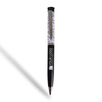 Buy Marble Finish Executive Metal Pen - Black in bulk for Corporate Gifting | Corporate Gyft