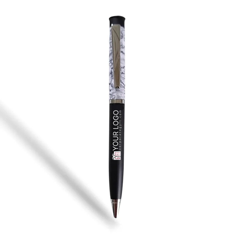 Buy Marble Finish Executive Metal Pen - Black in bulk for Corporate Gifting | Corporate Gyft
