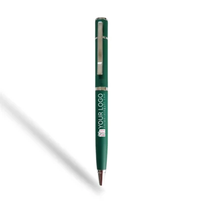 Buy Signature Green-Silver Business Pen in bulk for Corporate Gifting | Corporate Gyft