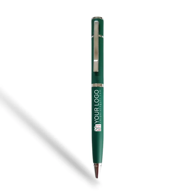 Buy Signature Green-Silver Business Pen in bulk for Corporate Gifting | Corporate Gyft