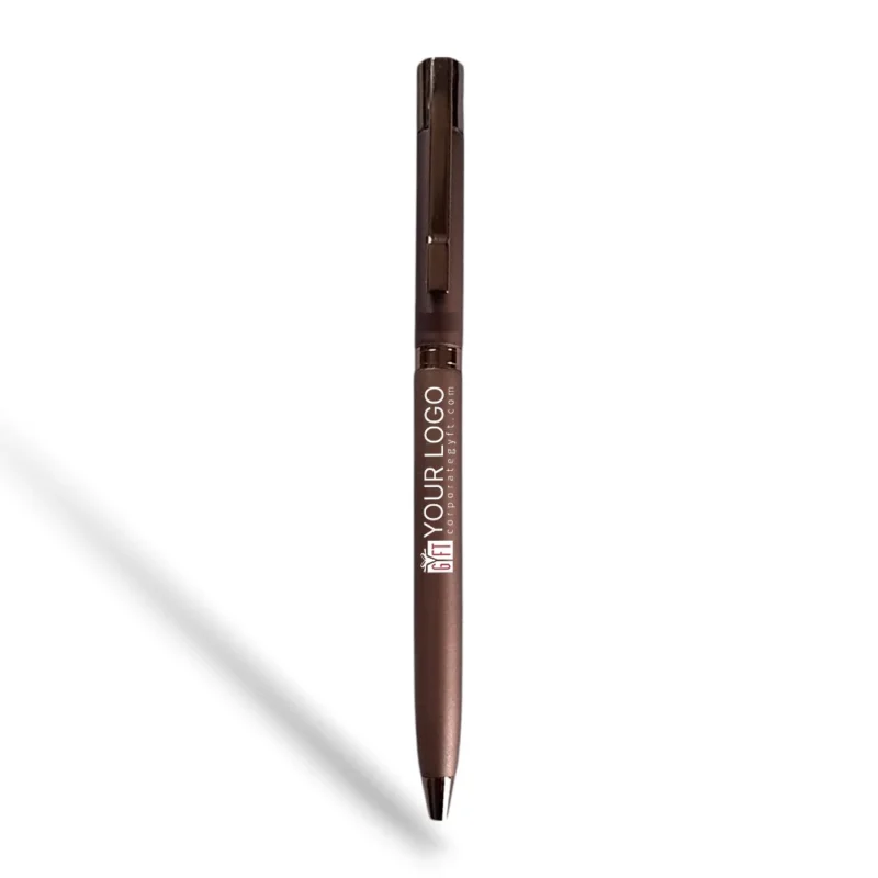Buy Premium Metal Ball Pen - Brown in bulk for Corporate Gifting | Corporate Gyft