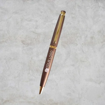 Buy Brown Signature Metal Pen in bulk for Corporate Gifting | Corporate Gyft