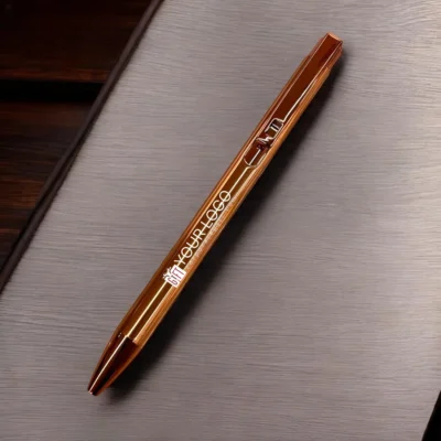 Buy Premium Gunmetal Ball Pen - Rose Gold in bulk for Corporate Gifting | Corporate Gyft