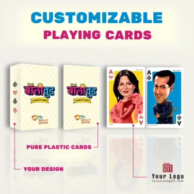 Buy Premium Plastic Custom Playing Cards in bulk for Corporate Gifting | Corporate Gyft