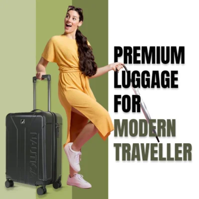 Buy Nautica TravelMate Cabin Trolley - Black and Green in bulk for Corporate Gifting | Corporate Gyft