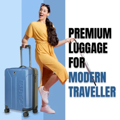 Buy Nautica TravelMate Cabin Trolley - Blue and Grey in bulk for Corporate Gifting | Corporate Gyft