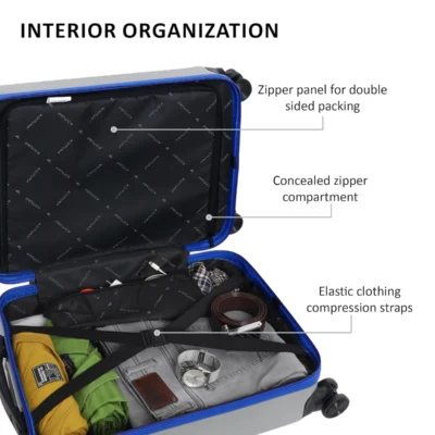 Buy Nautica Travel Companion 20” - Silver in bulk for Corporate Gifting | Corporate Gyft