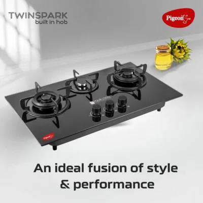 Buy Pigeon Twinspark 3 Burner Hob in bulk for Corporate Gifting | Corporate Gyft