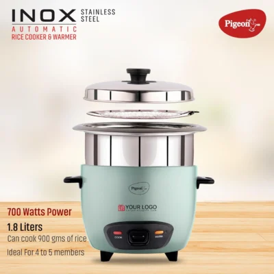 Buy Pigeon Inox Pro Rice Cooker in bulk for Corporate Gifting | Corporate Gyft