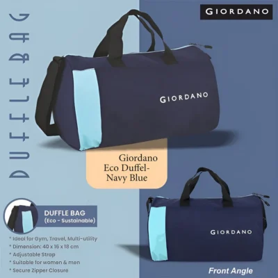 Buy Giordano Stylish Eco Duffle Bag - Blue in bulk for Corporate Gifting | Corporate Gyft