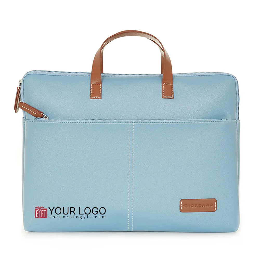 Giordano Colourblocked Laptop Sleeve - Sky Blue Buy Giordano Colourblocked Laptop Sleeve - Sky Blue in bulk for Corporate Gifting | Corporate Gyft