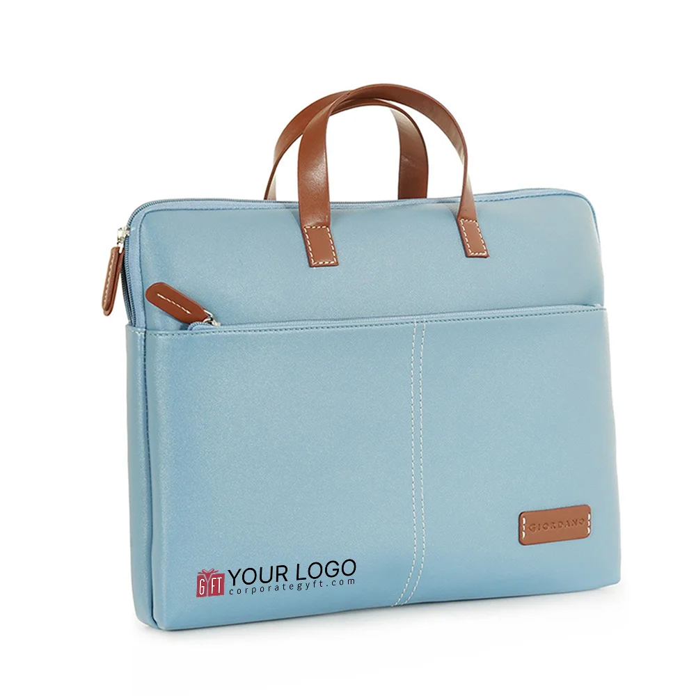 Giordano Colourblocked Laptop Sleeve - Sky Blue Buy Giordano Colourblocked Laptop Sleeve - Sky Blue in bulk for Corporate Gifting | Corporate Gyft