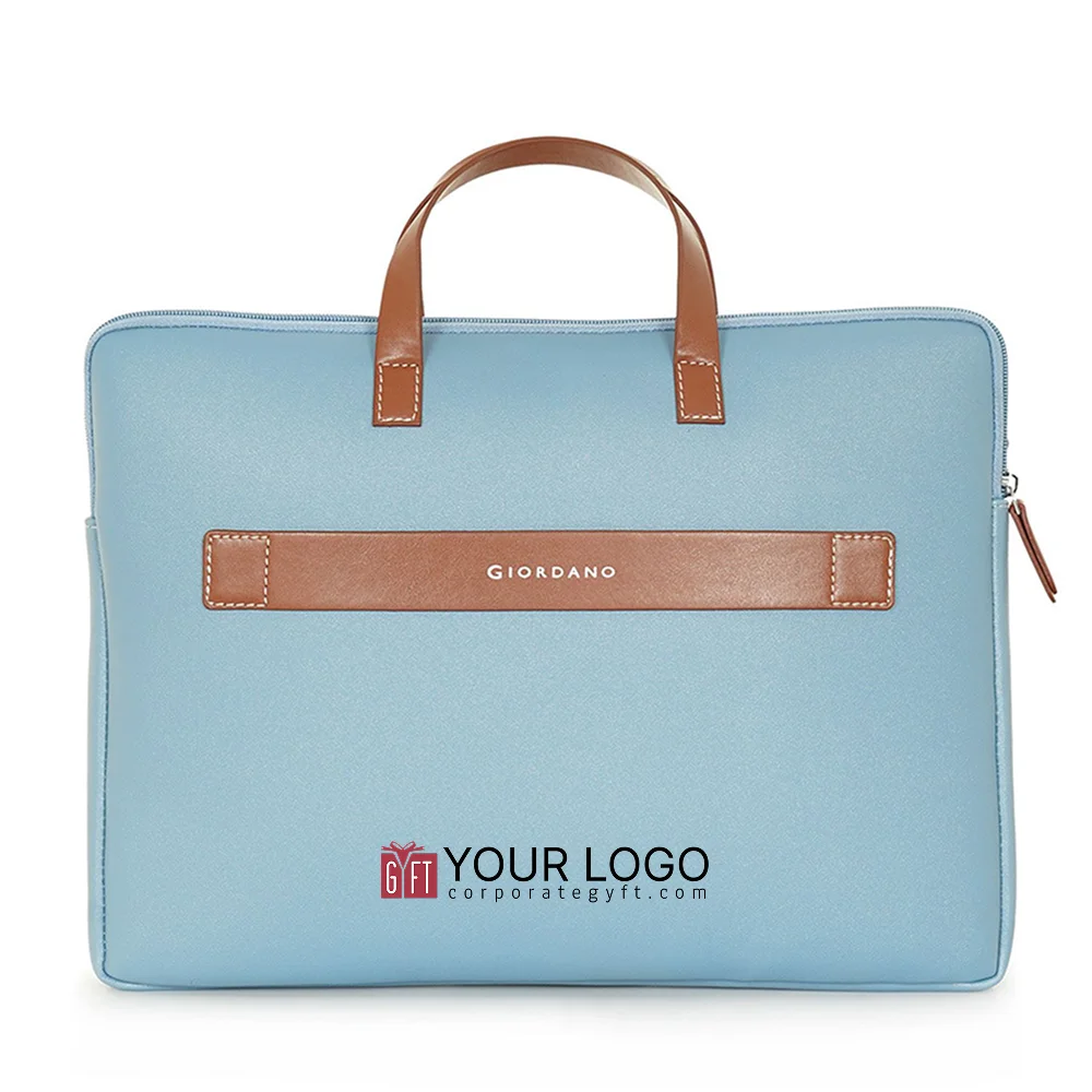 Giordano Colourblocked Laptop Sleeve - Sky Blue Buy Giordano Colourblocked Laptop Sleeve - Sky Blue in bulk for Corporate Gifting | Corporate Gyft