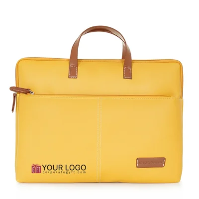 Buy Giordano Colourblocked Laptop Sleeve - Yellow in bulk for Corporate Gifting | Corporate Gyft