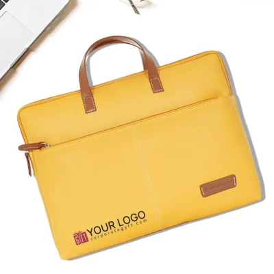Buy Giordano Colourblocked Laptop Sleeve - Yellow in bulk for Corporate Gifting | Corporate Gyft