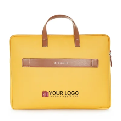 Buy Giordano Colourblocked Laptop Sleeve - Yellow in bulk for Corporate Gifting | Corporate Gyft