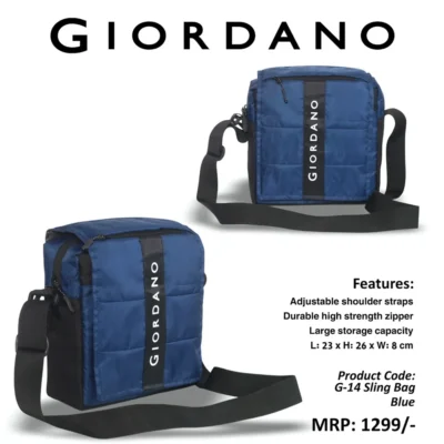 Buy Giordano Everyday Sling Bag - Blue in bulk for Corporate Gifting | Corporate Gyft
