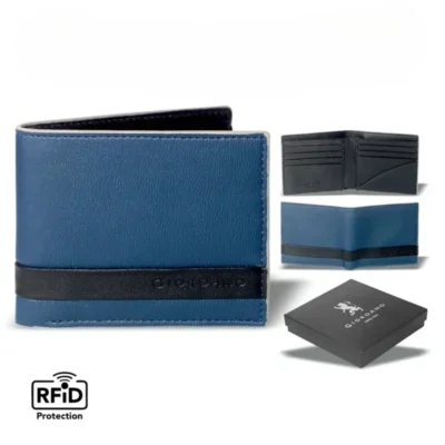 Buy Giordano Men’s Wallet with RFID Protection - Blue in bulk for Corporate Gifting | Corporate Gyft