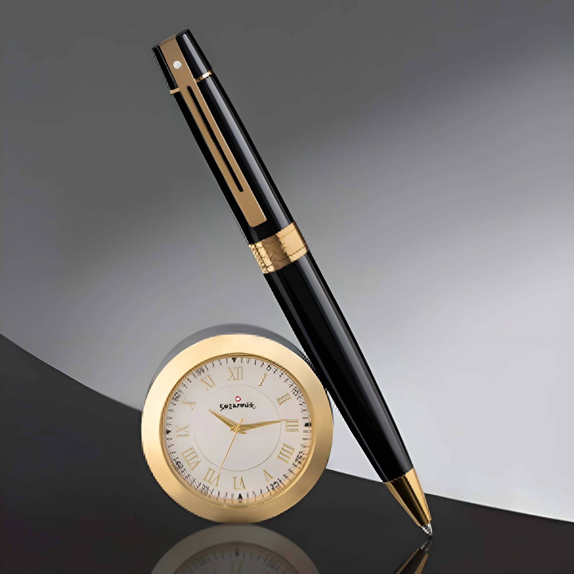 Sheaffer 300 Ballpoint Pen and Table Clock Set Buy Sheaffer 300 Ballpoint Pen and Table Clock Set in bulk for Corporate Gifting | Corporate Gyft