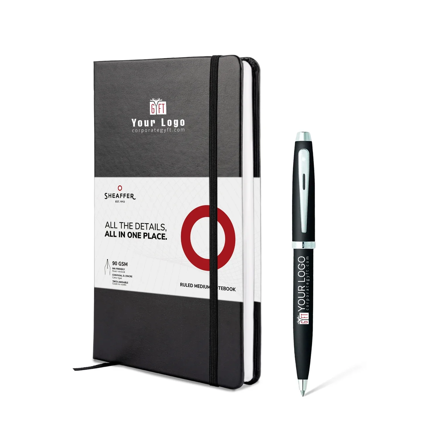 Sheaffer S100 9317 Ballpoint Pen and Notebook Gift Set Buy Sheaffer S100 9317 Ballpoint Pen and Notebook Gift Set in bulk for Corporate Gifting | Corporate Gyft